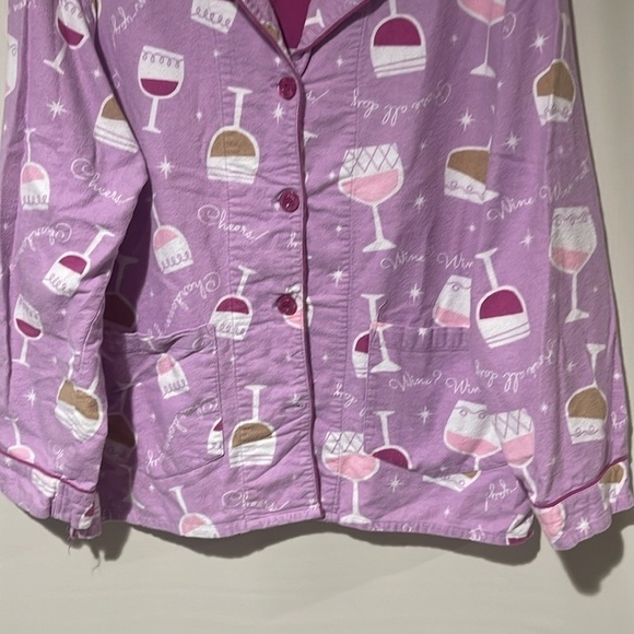 PJ Salvage Women's Button Up Pajama Top Medium - Picture 4 of 14